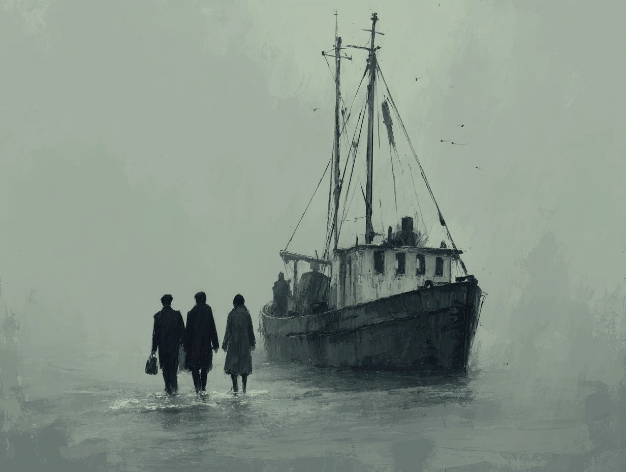 Et skip ved kaien – hjemreisens lengsel og håp